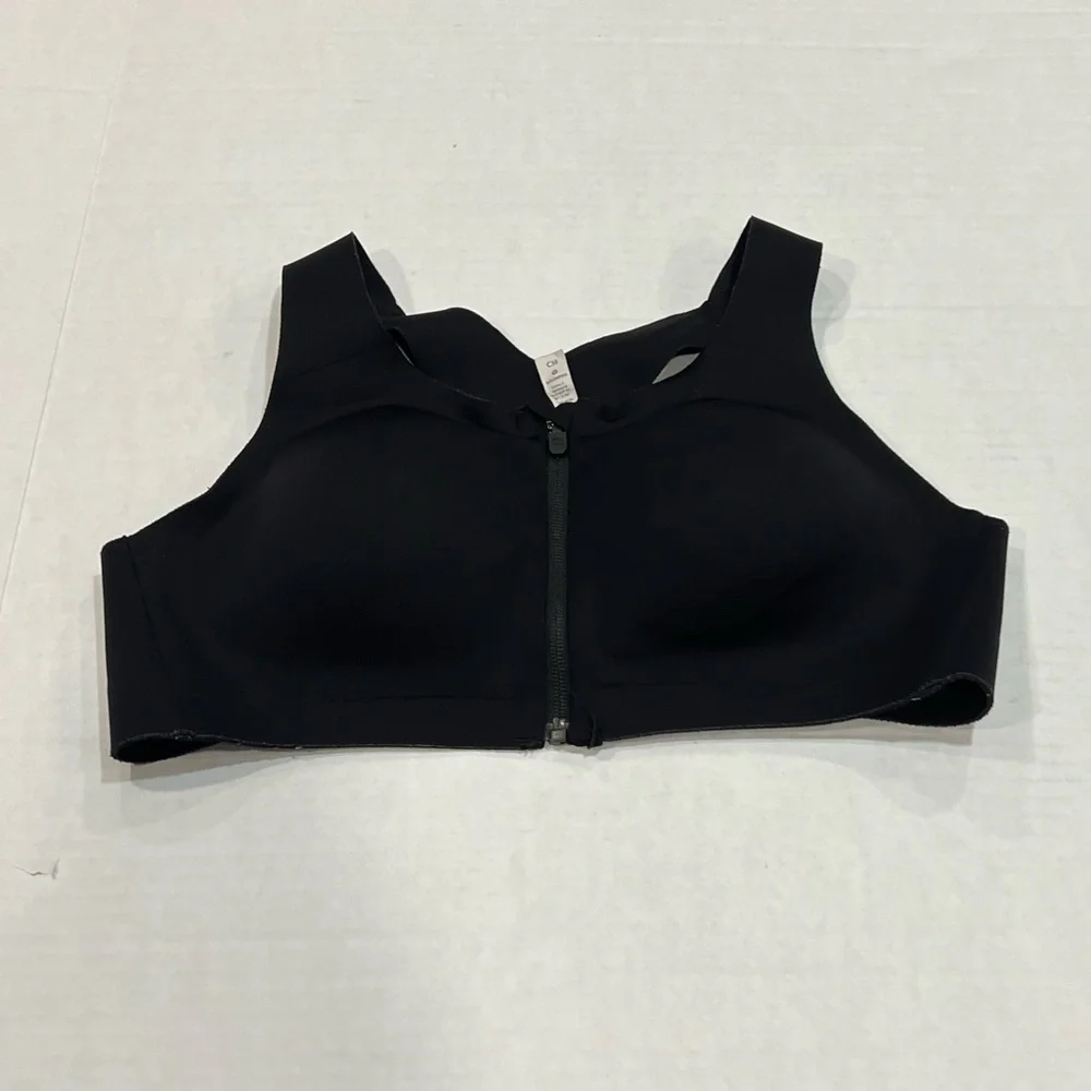 lululemon athletica Black Front-Zip Sports Bra